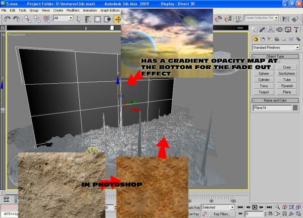 Creation of Nice view of a boring planet: Step 3